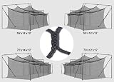 Cimarron 55' x 14' x 12' 3mm Braided Baseball / Softball Batting Cage Net (for use with Batting Cages)