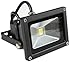 GLW 10W 12V AC or DC Warm White LED Flood light High Power Waterproof Outdoor Lights Black Case