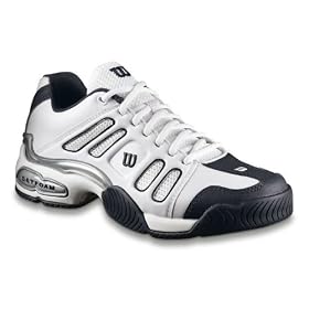 Wilson Pro Staff Fusion Mens Tennis Shoe - White Navy Silver by Wilson