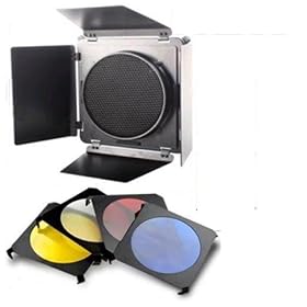 NEEWER® Barn Door & Honeycomb Grid & Gel Set for Hensel Flash