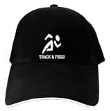 CAPS BLACK EMBROIDERY  TRACK AND FIELD SIGN 
