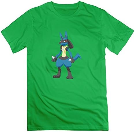 Pokemon Lucario Style Personality T-shirt Green Xx-large Green Margsimon Print
