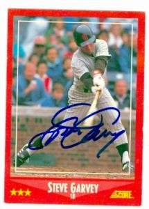 Steve Garvey Autographed/Hand Signed Baseball Card (San Diego Padres) 1988 Score #225 (JZ)