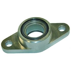 Spyraflo HF5-1000-HT Self-Aligning, High Performance Teflon-Bronze Bearing With Aluminum 2-Bolt Hole, 1" Inner-Diameter Housing-Flange