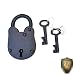 3 1/2 Inch Iron Lock Working Replica with Two Keys
