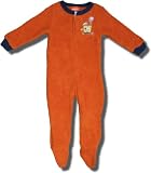 SpongeBob Jelly Fishing Orange Terry Footed Sleeper for Toddlers