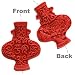 Red Cinnabar Carved Large Vase Pendant Bead 48mm (1)