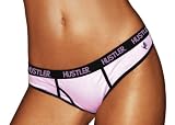 Hustler Lingerie Thong Panty With Hustler Logo Elastic