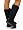 Womens Black Faux Fur Boots Ladies Shoes Size 6 UK