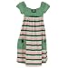 Girls Bonnie Jean Trendy Boutique Green Pink Empire Dress Girls 7-16