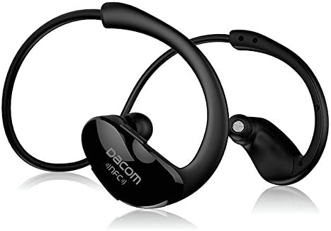 Bluetooth Earbuds, Daono [DACOM ATHLETE] Wireless Sweatproof Sports Headphones (Bluetooth 4.1, Secure Ear Hooks Design with , 7 Hours Play Time) (Black)