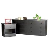 Black 6-Drawer Dresser