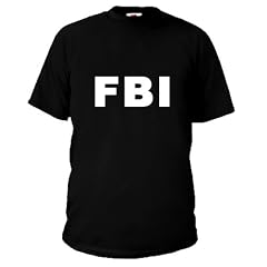 "FBI" Fun Marken T-Shirt, Herren in schwarz