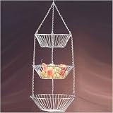3 Tier Hanging Basket (Chrome) (11.8H x 10.8W x 9.8D)