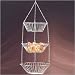 3 Tier Hanging Basket (Chrome) (11.8"H x 10.8"W x 9.8"D)