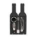 Kikkerland 3-Piece Wine Bottle Accessory Set