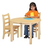 Jonti-Craft 56720JC MULTI-PURPOSE ROUND TABLE - 20 INCH HIGH - MAPLE