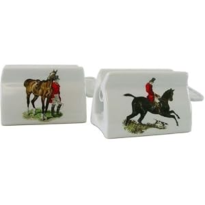 Indispensable - The Wonderful Toothpaste Dispenser, Porcelain Horse and Hunting Motif