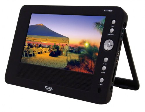 Childrens Toyshop  Electronics : Portable DVD Player Xoro HSD 7580 black