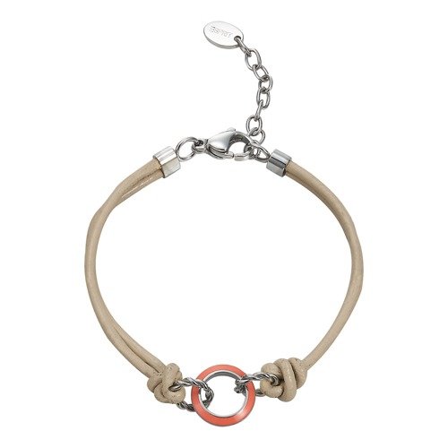 Esprit Damen-Armband MARIN 68 mix Edelstahl Leder beige S.ESBR11587B170 Preisvergleich