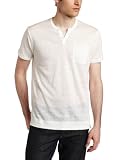 The Tee By Joe’s Jeans Men’s Wintz Short Sleeve Henley Tee, White, Medium