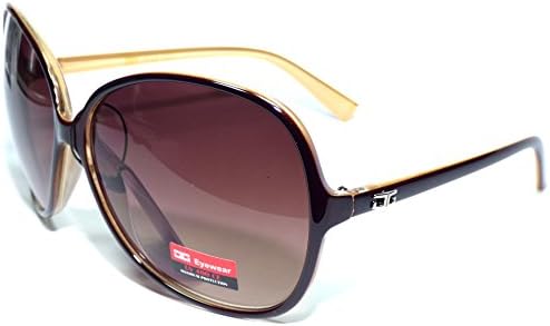 #CG2-S2 CG Eyewear ® Brown Elegant Vintage Oversized Women's Sunglasses