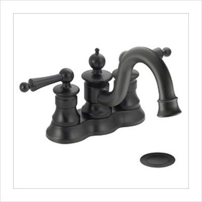 Moen Showhouse S412WR Waterhill Two Handle Lavatory Faucet With Drain Assembly, Wro