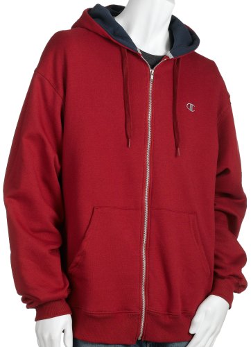 Buy Champion Mens Double Dry Classic Fleece Full Zip Hood by Champion