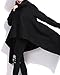 ELLAZHU Women Casual Bat Wings Tassel Print Sweatshirt Onesize GY717 Black