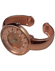 BestOfferBuy Women Stylish Crystal Rose Gold Bangle Bracelet Wrist Watch