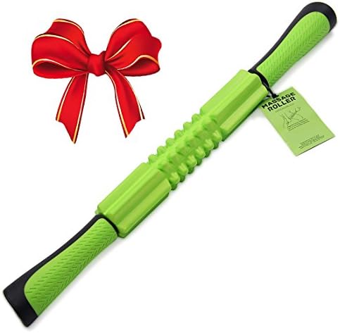 Hi-Quality 21" Foam Muscle Roller Stick-Muscle Roller Massager for Relief Muscle Soreness,Cramping and Tightness - Handheld Foam Roller Stick