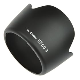 EarlyBirdSavings ET-60 II lens hood For Canon EF75-300MM F/4-5.6 III EF-S 55-250MM F/4-5.6 IS