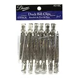 Diane D210C Duck Bill Clip, 12-Count/Polybag (Pack of 12)