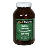 A to Z Naturals Evening Primrose Oil, 1300 mg, Softgels, 180 softgels