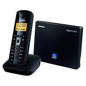 Gigaset  - A580 IP - T�l�phone VoIP sans fil Eco DECT - 2 IP + 1 analogique - R�pertoire 150 contacts - Son HDSP