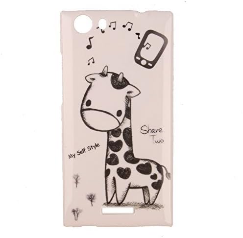 Jiayitong Pattern Design Hard Case For Wiko Ridge Fab 4G Protective Shell Cover Back Skin (Giraffe)