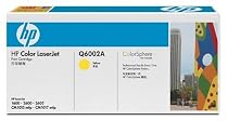Hp Hewlett Packard yellow Q6002A color laserjet printer colour print laser toner cartridge 2600 2600n 2605 2605n 2605dn 2605dtn 1600 CM1015 CM1017 MFP