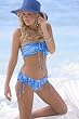 Swimwear Ruched String Tube Top: Swimsuit Top Only