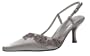 Satin, Beaded Decore, Heel 2.5" Evening Shoes - Reyna Shoe