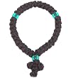 Knotted wool wrist chotki chaplet Rosary with Knotted Cross (33 Knots)