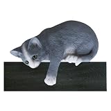 Blue/White Loafer Cat Shelf and Wall Plaque Collectible Figurine Gift