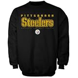 Pittsburgh Steelers Black Critical Victory Crew Neck Sweatshirt
