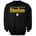 Pittsburgh Steelers Black Critical Victory Crew Neck Sweatshirt