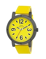 TimeOptics Unisex Fashion Jumbo Low Vision Leather Strap Watch # GWC402
