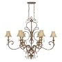 Capital Lighting 3427SP-419-CR 6 Light Fair Chandelier, Spice