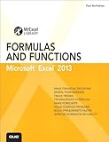 Excel® 2013 formulas and functions