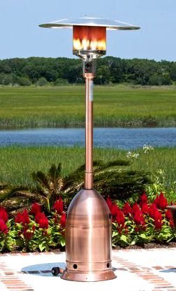 Well Traveled Living 60697 Copper Finish Deco Commercial Patio Heater