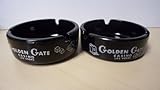 Image Vintage Ashtray 2 Golden Gate Casino Las Vegas Ashtrays Approx. 3 1/2 inches across/wide Collectible (Glass)