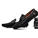 POPlus Men's Classic Leather Loafers Driving Shoes