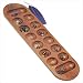 Coffee Table African Stone Game - Solid Wood with Walnut Stain